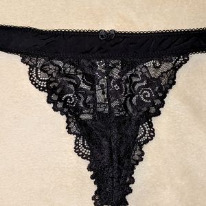 Frederick's Kristen Micro and Lace Thong